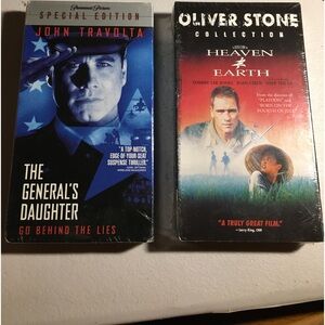 The General's Daughter & Heaven and Earth (factory sealed VHS movies)